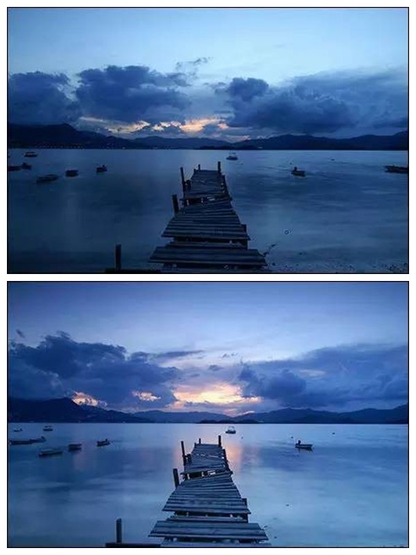 安裝漸變減光濾光片后照片對(duì)比 安裝漸變減光濾光片后照片對(duì)比