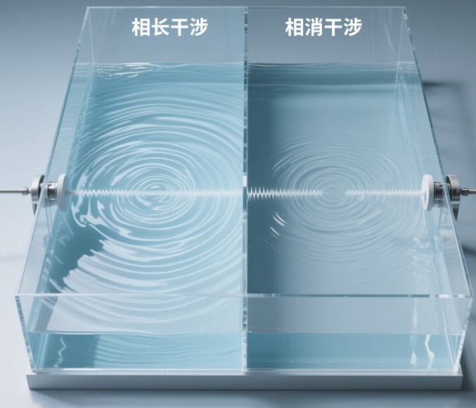 相長干涉與相消干涉對比